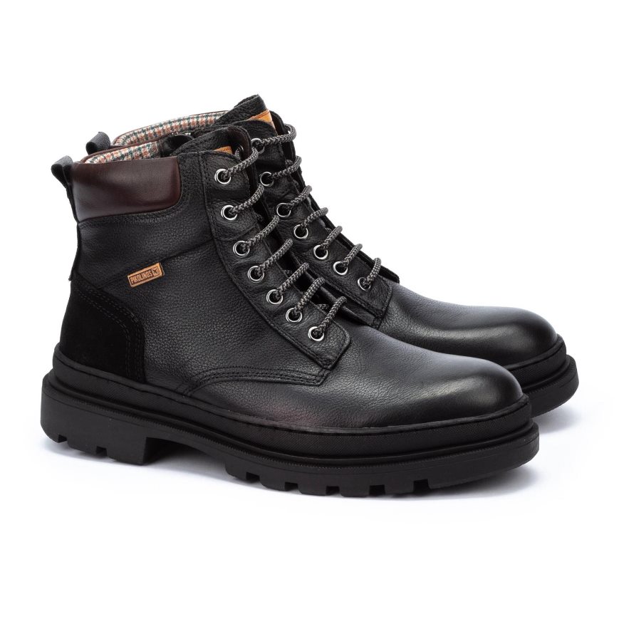 Men's Pikolinos OURENSE Ankle Boots Black | NZ S35209A